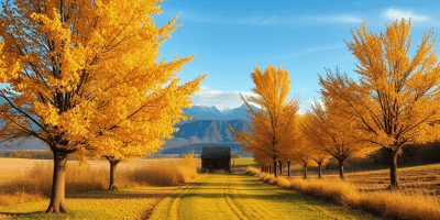 A tranquil path winding through a lush, green forest with soft sunlight filtering through the leaves